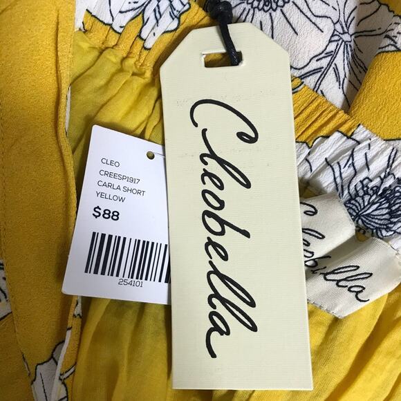 Anthropologie Cleobella Carla Short Floral Yellow Size XS NEW - Picture 9 of 10